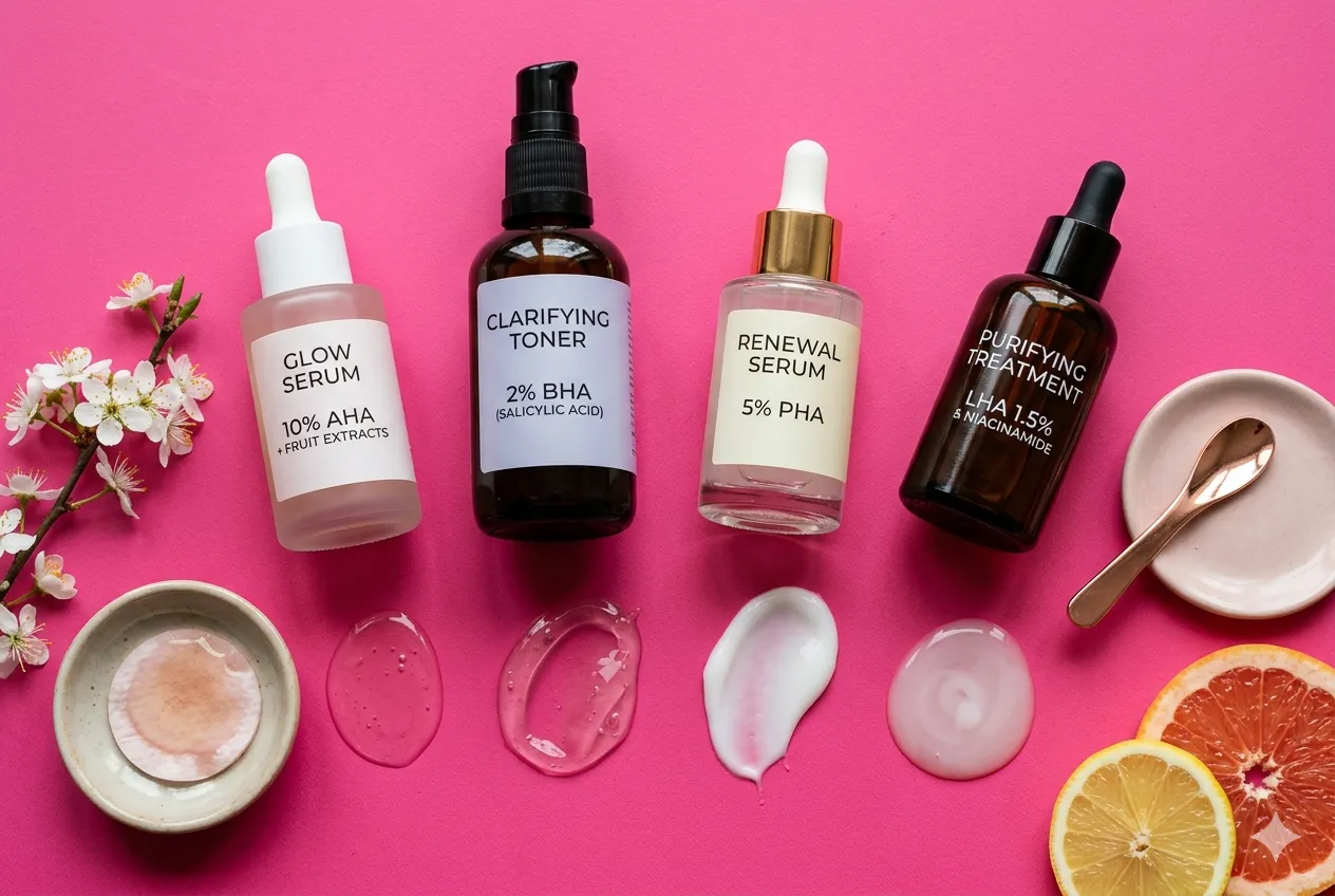 Полный гид по кислотам: AHA, BHA, PHA и LHA — что выбрать вам? Полный гид по кислотам: AHA, BHA, PHA и LHA — что выбрать вам?